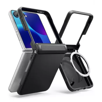 Ringke Onyx Flap Magnetic MagSafe dėklas, skirtas Samsung Galaxy Z Flip 8 - juodas