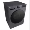LG F4WX701YB 10,5 kg priekinio pakrovimo skalbimo mašina su AI DD, Steam, Wi-Fi – Black Steel