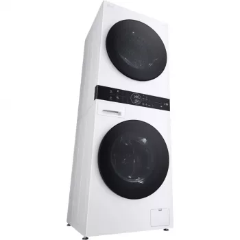 LG WashTower WT1210WWF 12kg skalbimo ir džiovinimo mašina su šilumos siurbliu, balta