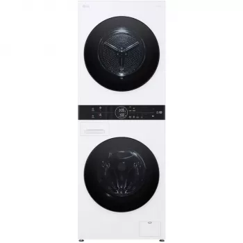 LG WashTower WT1210WWF 12kg skalbimo ir džiovinimo mašina su šilumos siurbliu, balta