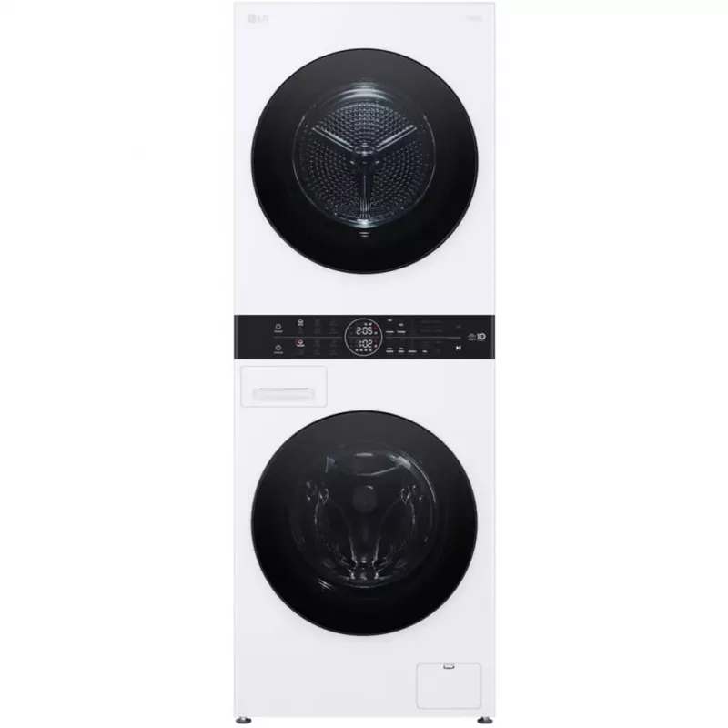 LG WashTower WT1210WWF 12kg skalbimo ir džiovinimo mašina su šilumos siurbliu, balta
