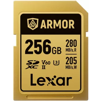 Lexar Professional ARMOR GOLD SDXC UHS-II atminties kortelė, 256 GB, V60 (LSDAMGL256G-RNNNG)