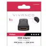 Vivanco VVVHDMIADFFG HDMI mova adapteris Moteris į Moterį 4K 60Hz 18Gbps juodos spalvos