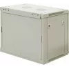 DSIT 9U sieninis serverių spintos su stiklo durimis, balta, 600x450x500 mm