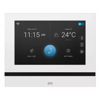 2N Indoor View Wi-Fi 7 colių jutiklinis vidaus monitorius, baltas