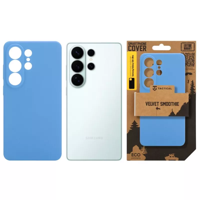 Tactical Velvet Smoothie nugarėlės dangtelis Samsung Galaxy S26 Ultra - Onyx Black