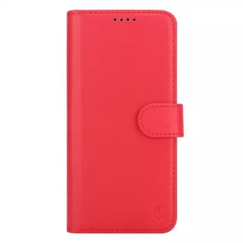 Taktinis užvalkalas su užrašų knygelės kišene, skirtas Samsung Galaxy A27 5G, raudonas