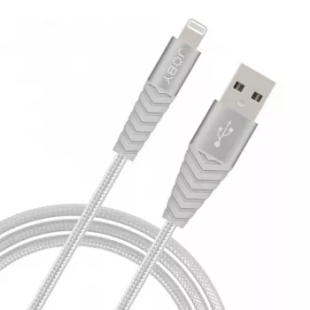 Joby įkrovimo ir sinchronizavimo Lightning kabelis, 1,2 m, sidabrinis (JB01814-BWW)