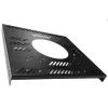 DSIT DS-Cableround 19 inch 1U kabelių tvarkymo skydelis su 5 žiedais, pilkas