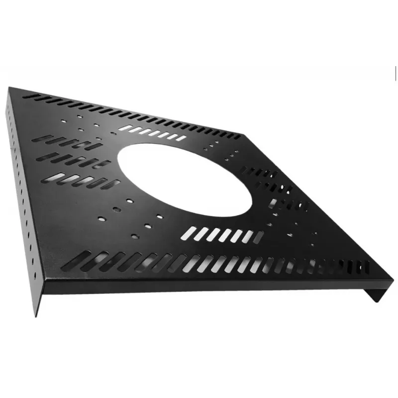 DSIT DS-Cableround 19 inch 1U kabelių tvarkymo skydelis su 5 žiedais, pilkas