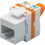 DS-IT CAT6 UTP Kiystone Jack be įrankių su Twist mechanizmu (DS-KC-UTP6-TL-T)