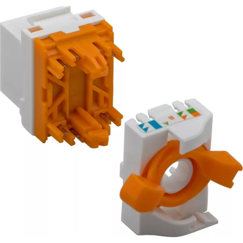 DS-IT CAT6 UTP Kiystone Jack be įrankių su Twist mechanizmu (DS-KC-UTP6-TL-T)