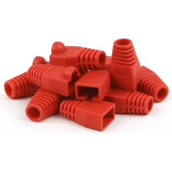 DSIT DANICOM RJ45 įtempimo mažinimo gaubtas, raudonas, 10 vnt.