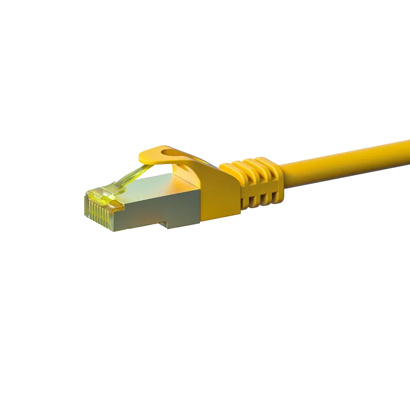 DSIT Cat.7 S/FTP tinklo kabelis RJ45 kištukas į RJ45 kištuką, 5 m, geltonas