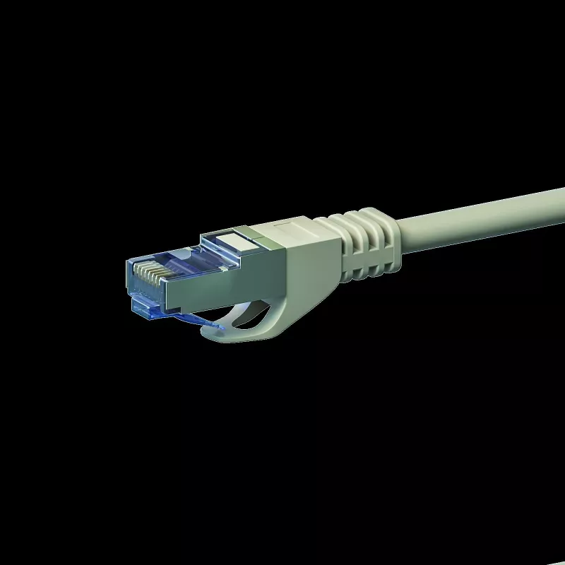 DSIT CAT 6a S/FTP LSOH jungiamasis kabelis, 1,5 m, pilkas