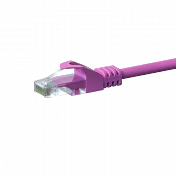 DSIT CAT5e U/UTP tinklo kabelis, 1 m, rožinis, 100% varis (DC-59-010)