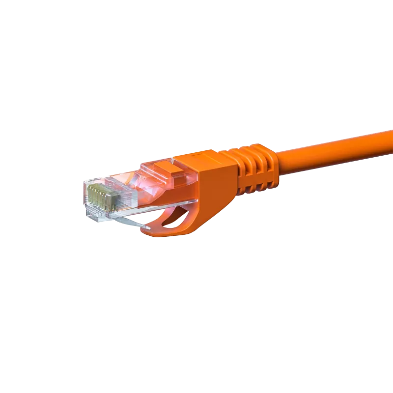 DSIT CAT5e tinklo kabelis U/UTP 7m oranžinis 100% varis