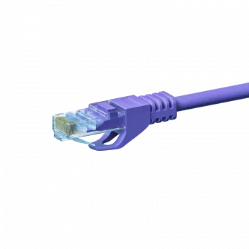 DSIT CAT 5e U/UTP tinklo jungiamasis laidas, 0,50 m, violetinis, CCA, RJ45, Gigabit Ethernet
