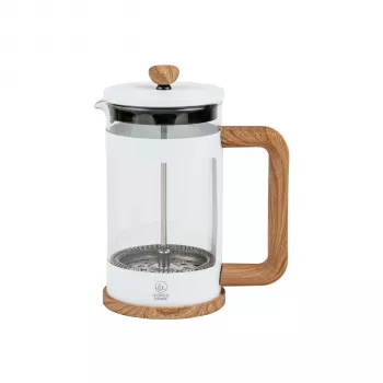 Leopold Vienna Franca prancūziškas presas kavai ir arbatai, 600 ml, baltas