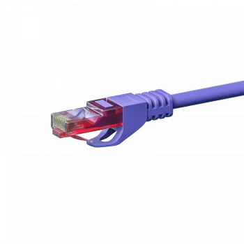 DSIT CAT6 U/UTP tinklo jungiamasis kabelis, 1,5 m, violetinis, 100% varis