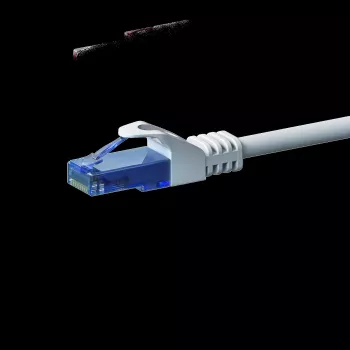 DSIT CAT6a tinklo kabelis 100% varis - U/UTP - 15 metrų - baltas (DC-U6A2-150)