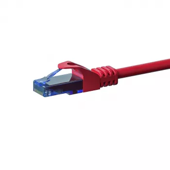 DSIT CAT6a U/UTP 100% vario laidų kabelis, 20 m, raudonas, RJ45 kištukas-kištukas, 10 Gbps, 500 MHz