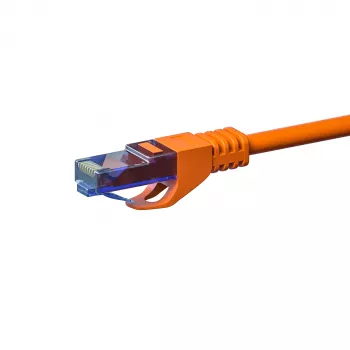 DSIT CAT6a U/UTP 20 m tinklo laidas, 100% varis, oranžinis, RJ45, 10Gbps, 500MHz