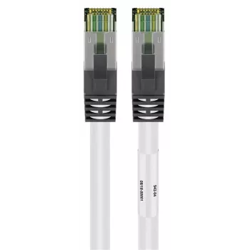 DSIT RJ45 tinklo kabelis S/FTP PiMF CAT 8, baltas, 3 m