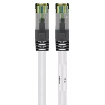 DSIT RJ45 tinklo laidas S/FTP PiMF CAT 8 baltas 1 m