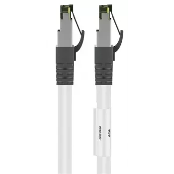 DSIT RJ45 tinklo laidas S/FTP PiMF CAT 8 baltas 1 m