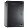 DSIT 18U sieninis serverio spintos su metalinėmis durimis, 600x450x900 mm, juoda