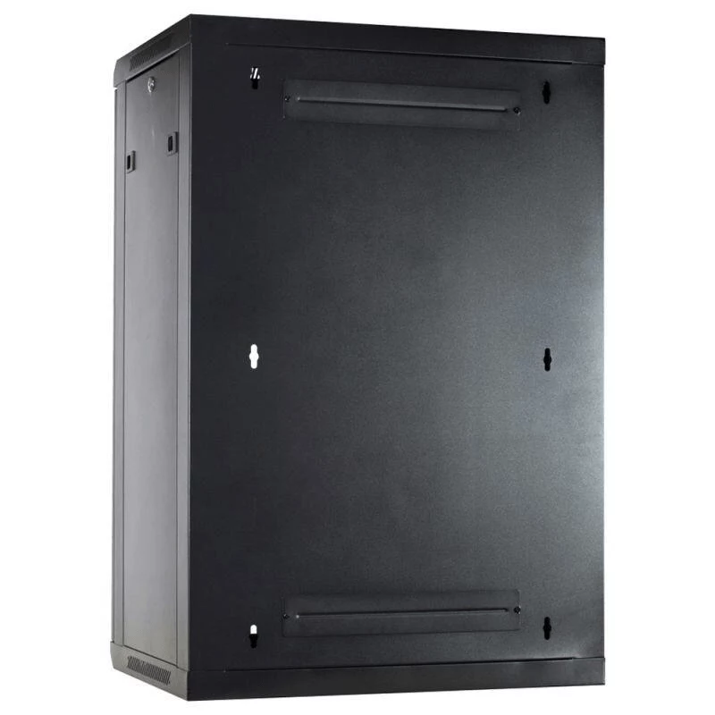DSIT 18U sieninis serverio spintos su metalinėmis durimis, 600x450x900 mm, juoda