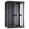DSIT 18U sieninis serverio spintos su metalinėmis durimis, 600x450x900 mm, juoda