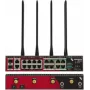 Opengear OM1304-4E 4 prievadų RS232 serijinis modulis su 4 prievadų Gigabit Ethernet perjungikliu, programiškai parenkamas X1/X2 kontaktų išdėstymas
