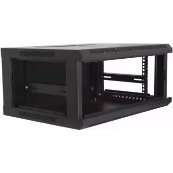 DSIT DS6604 4U sieninis serverio spintelis su stiklo durimis, 600x600x280 mm, juodas