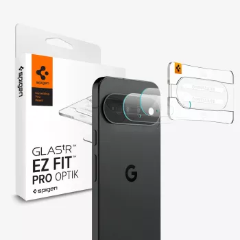 Spigen Optik Pro Glas.tR EZ Fit fotoaparato apsauga 2 vnt. Google Pixel 11, skaidri