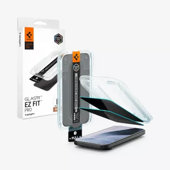 Spigen GLAS.tR EZ Fit Pro AC privatumo ekrano apsauga 2 vnt. Google Pixel 9 Pro XL / 10 Pro XL / 11 Pro XL