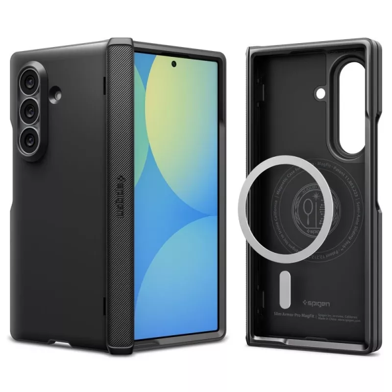 Spigen Slim Armor Pro MagSafe dėklas, skirtas Samsung Galaxy Z Fold 8 Ultra Black