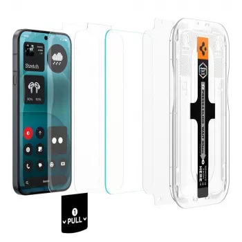 Spigen Glas.tR EZ Fit Pro AC HD ekrano apsauginis stiklas 2 vnt. Nothing Phone 4a Pro - skaidrus grūdintas stiklas