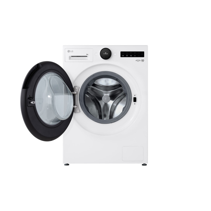 LG F4WX808YC 8 kg 1400 aps./min skalbimo mašina su AI DD ir Steam+ - balta