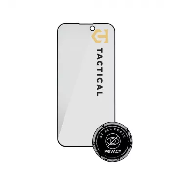Tactical Glass Shield Privacy 5D iPhone 15 / 16 ekrano apsauginis stiklas, juodas