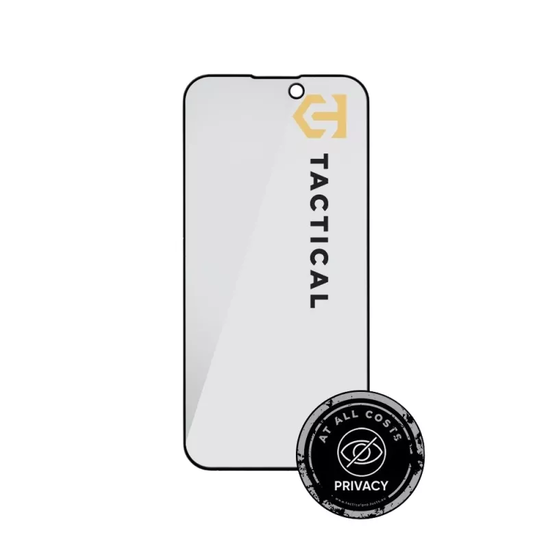 Tactical Glass Shield Privacy 5D iPhone 15 / 16 ekrano apsauginis stiklas, juodas