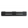 DSIT 19 inch Cat6 UTP 32 prievadų skydelis 2U juodas