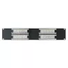 DSIT 19 inch Cat6 UTP 32 prievadų skydelis 2U juodas