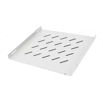DSIT fiksuota lentyna 800 mm gylio lauko serverių spintoms, 1U, 50 kg apkrova, šviesiai pilka