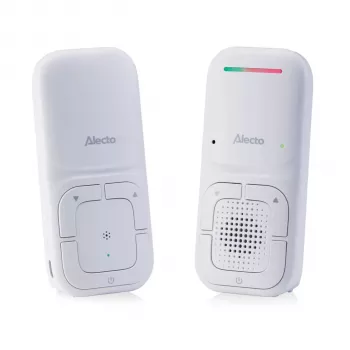 Alecto DBX130 DECT kūdikio monitorius su Full ECO režimu, kalbos perdavimu, temperatūros jutikliu, lopšinėmis ir naktine šviesa