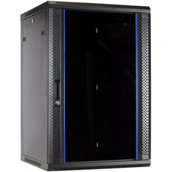 DSIT 22U sieninis serverių spintos su stiklo durimis 600x600x1100mm (DS6622-WAND)