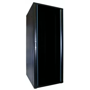 DSIT DS8042 42U 19 inch Serverio spinta su grūdinto stiklo durimis, 800x1000mm, juoda