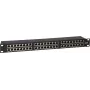 DS-IT CAT6 FTP 48 prievadų 19 inch 2U ekranuota skydinė lizdų plokštė, juoda