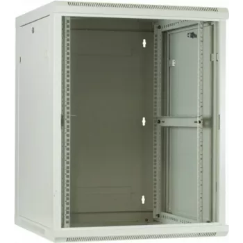 DSIT 12U sieninis serverio spintelis su stiklo durimis, baltas, 600x600x635 mm